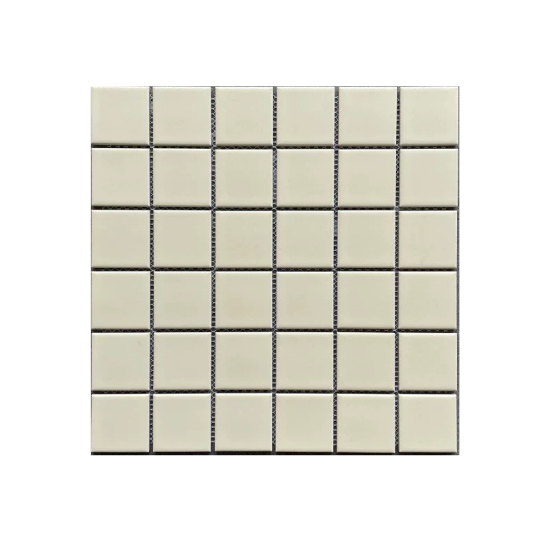 โมเสค TIMELESS TILES รุ่น CLASSIC SQUARE 48 ขนาด 30X30 ซม. สีเบจ ผิวด้าน MATTE BEIGE โมเสคเซรามิกทรงสี่เหลี่ยมจัตุรัส_0